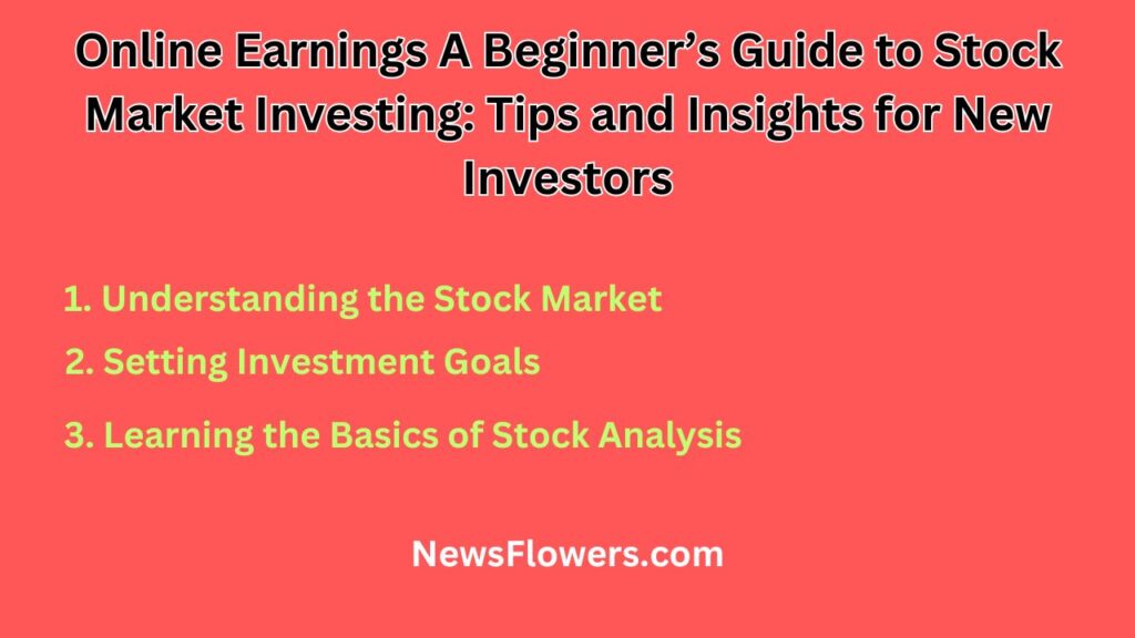 Online Earnings A Beginner’s Guide to Stock Market Investing